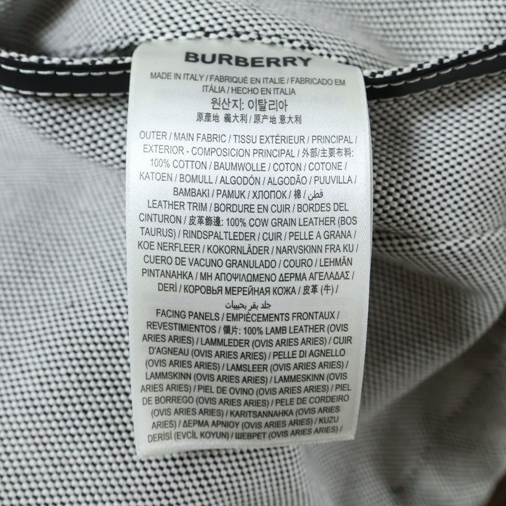 BURBERRY(バーバリー) クロップド丈 フード付き コットン ジップアップ  