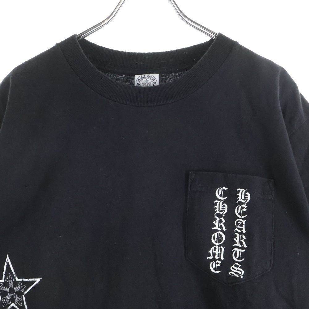 CHROME HEARTS(クロムハーツ) OLD T BAR オールド Tバープリント スター 半袖Tシャツ カットソー ブラック