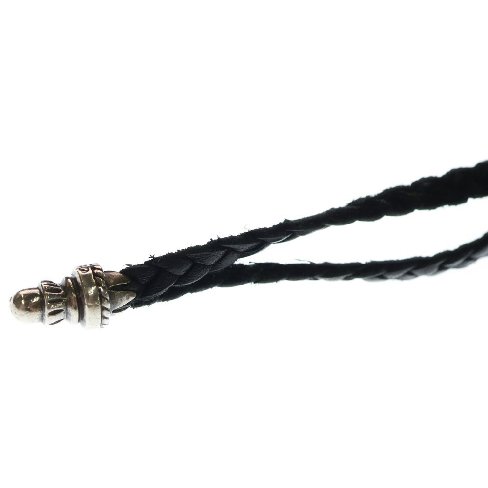 CHROME HEARTS(クロムハーツ) FLAT MED PLANE レザー ストラップ クラッチバッグ ブラック