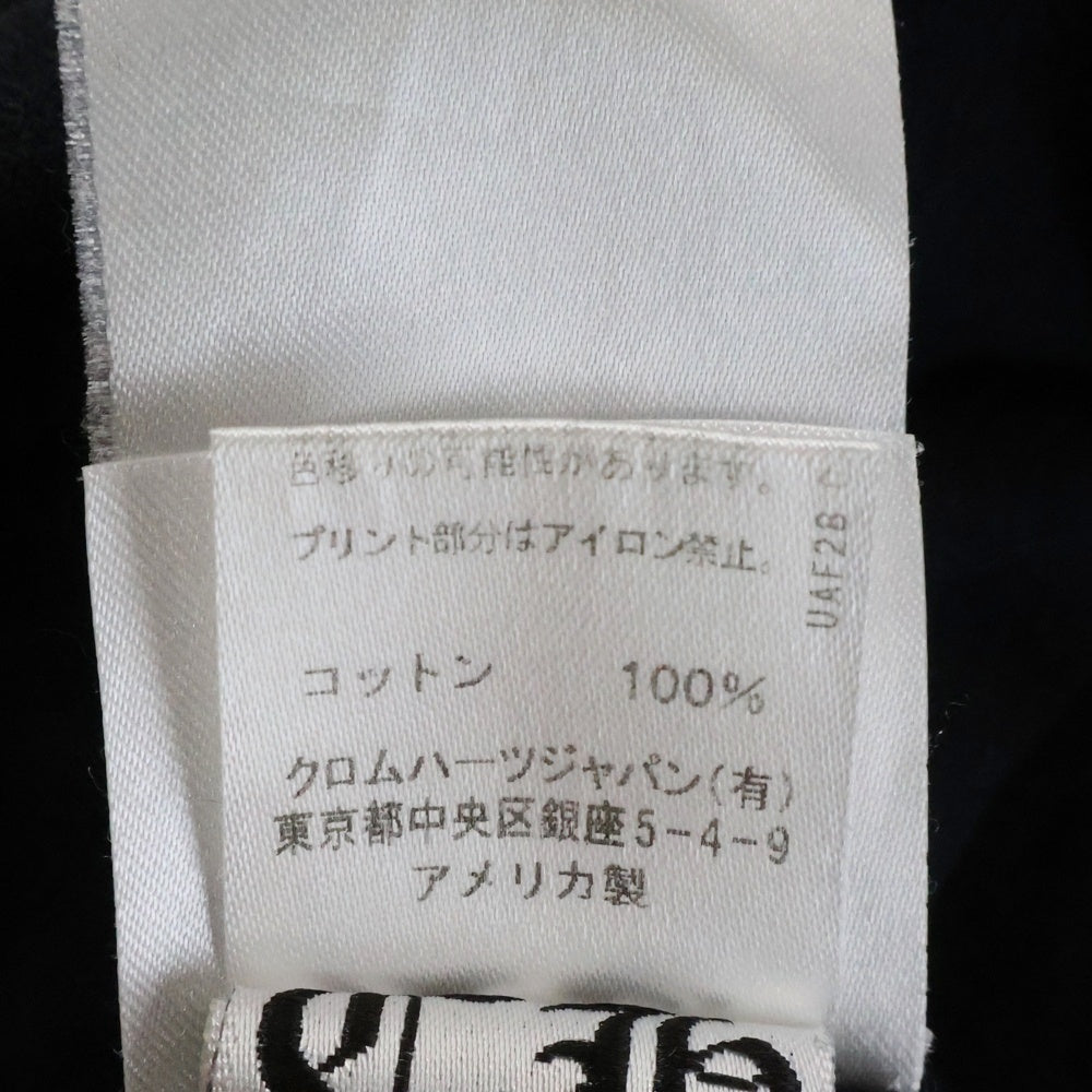CHROME HEARTS(クロムハーツ) CH SCROLL LABEL FUCKYOU L/S /1 スクロールラベル ファックユーアームプリント長袖Tシャツ ブラック