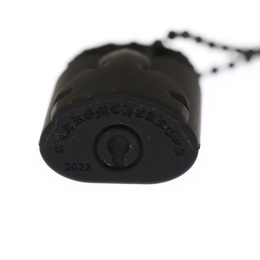 CHROME HEARTS(クロムハーツ) PADLOCK FLERKNEE SLCN パドロックフレアニー ラバーネックレス シリコン ブラック BCA295