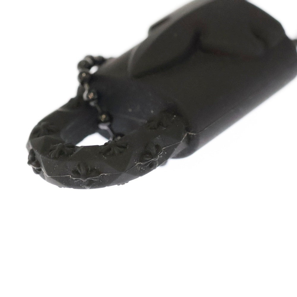 CHROME HEARTS(クロムハーツ) PADLOCK FLERKNEE SLCN パドロックフレアニー ラバーネックレス シリコン ブラック BCA295