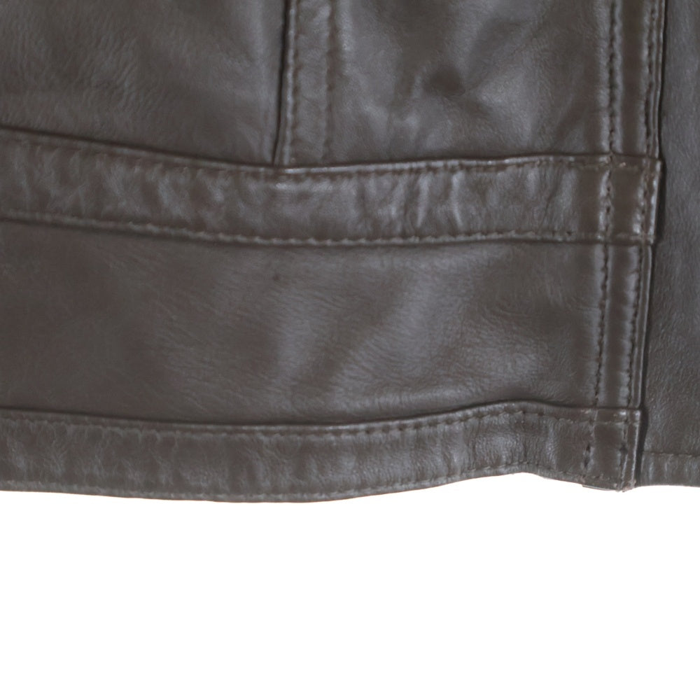 COUP DE CHANCE(クードシャンス) フルスナップボタン ラムレザージャケット レディース ブラウン