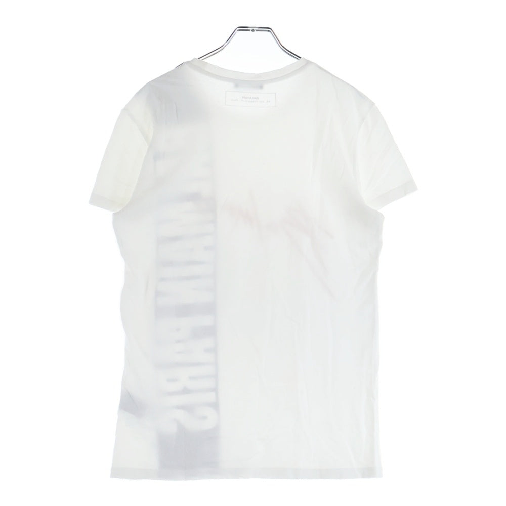 BALMAIN(バルマン) シグネチャーロゴプリント クルーネック 半袖Tシャツ ホワイト RH01601I154