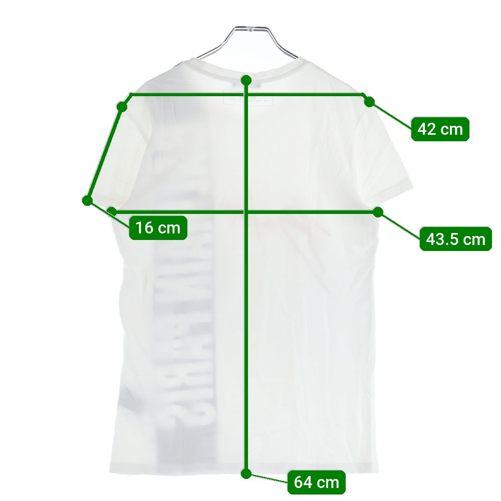 BALMAIN(バルマン) シグネチャーロゴプリント クルーネック 半袖Tシャツ ホワイト RH01601I154