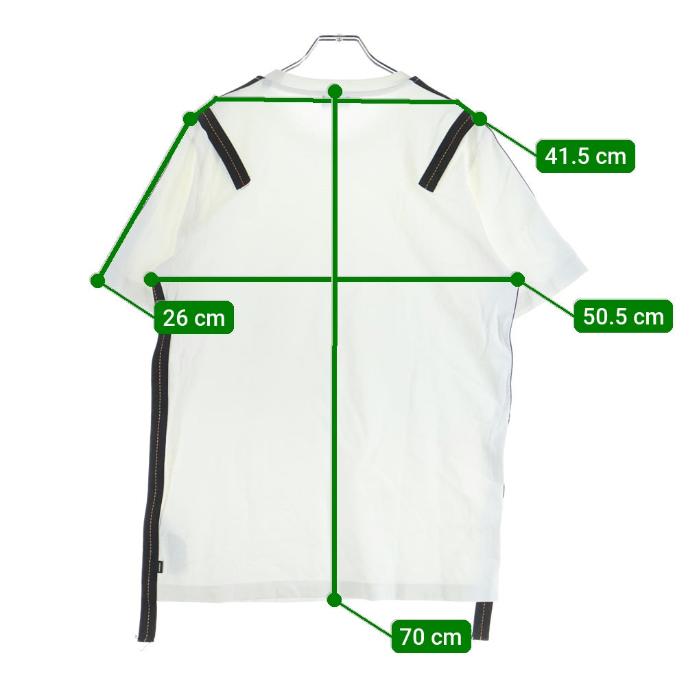 DIESEL(ディーゼル) ショルダーライン クルーネック 半袖Tシャツ ホワイト HK000003