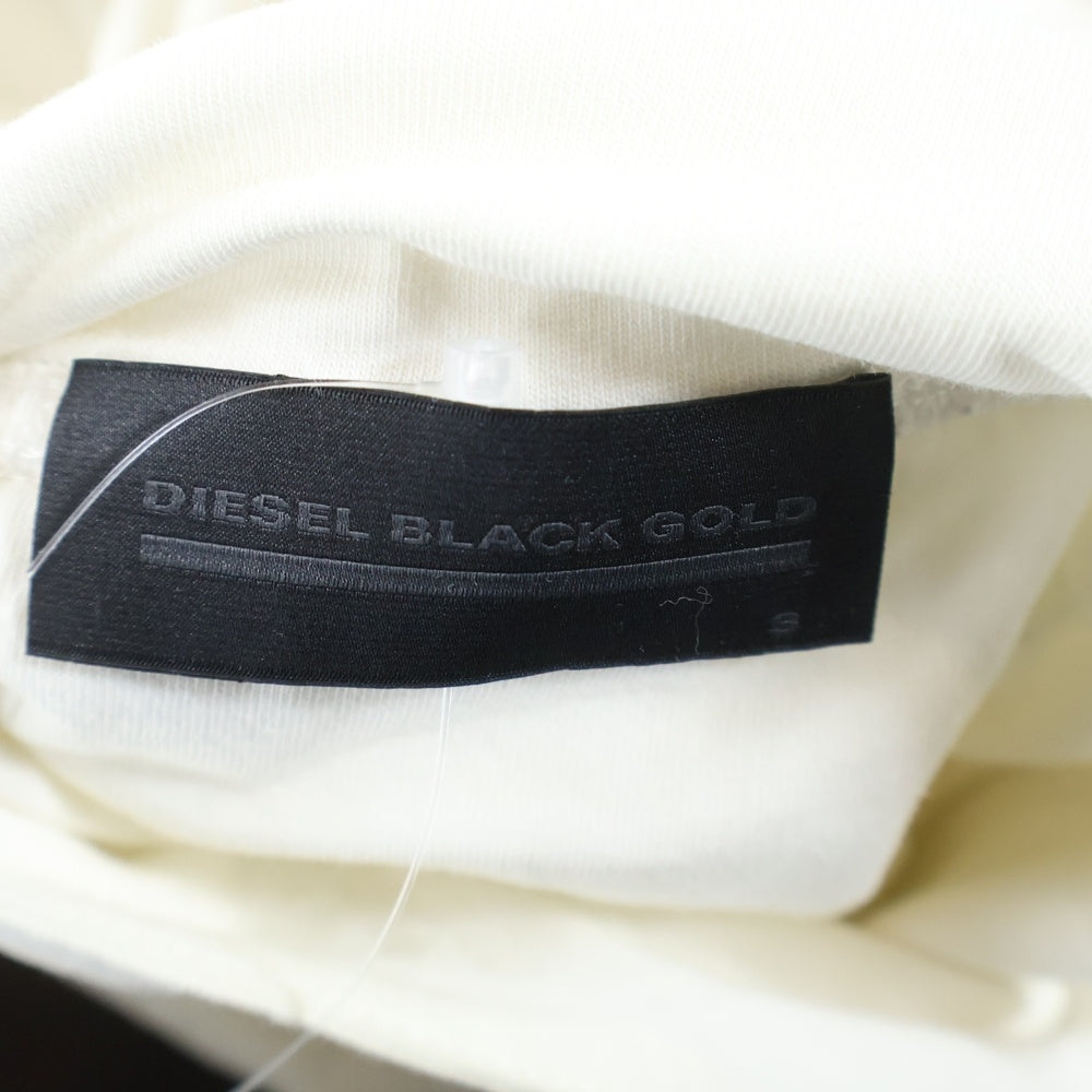 DIESEL BLACK GOLD(ディーゼルブラックゴールド) フードドッキング コットン 長袖Tシャツ ホワイト
