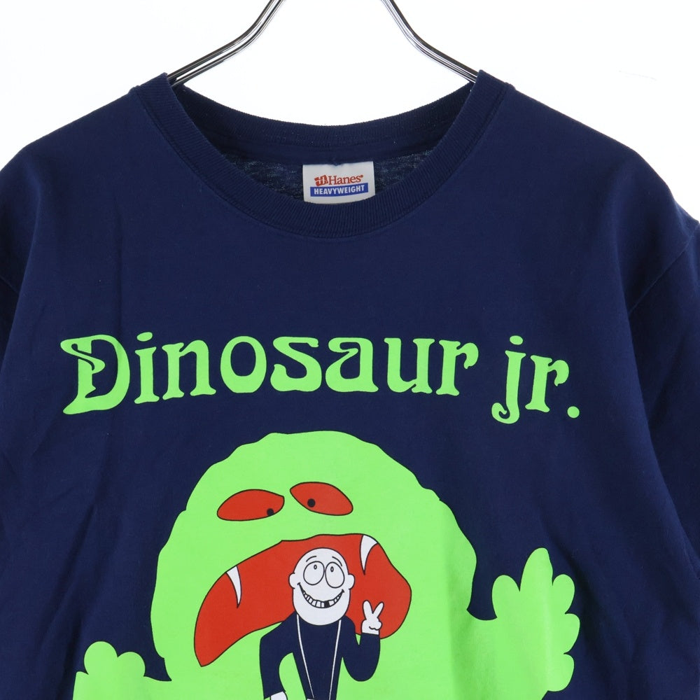 VINTAGE(ヴィンテージ) Dinosaur Jr Green Monster navy フロントプリント クルーネック半袖Tシャツ ショートスリーブカットソー ネイビー
