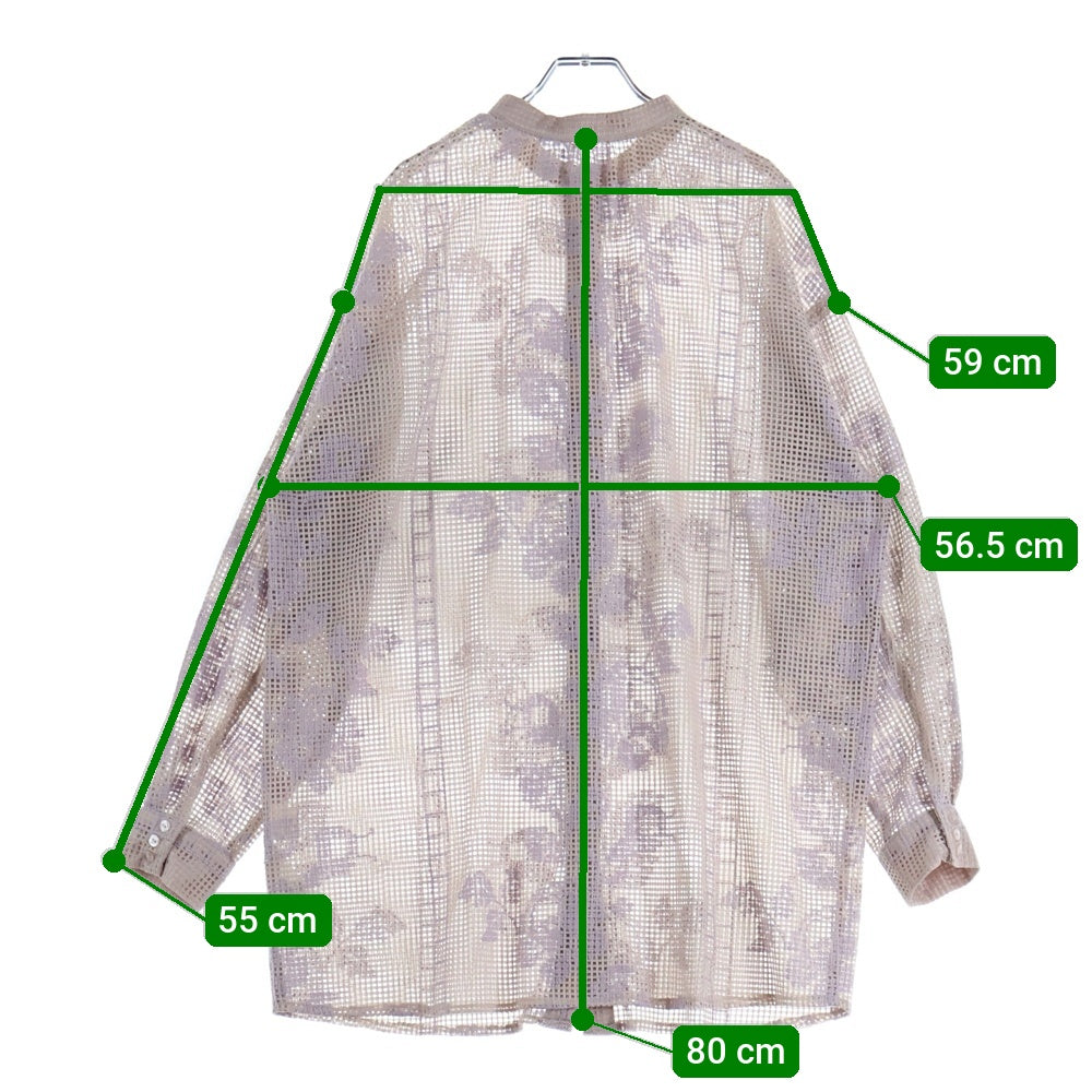 AMERI(アメリ) MEDI CROSS SHIRT メディクロス 長袖シャツ パープル レディース 02210430310