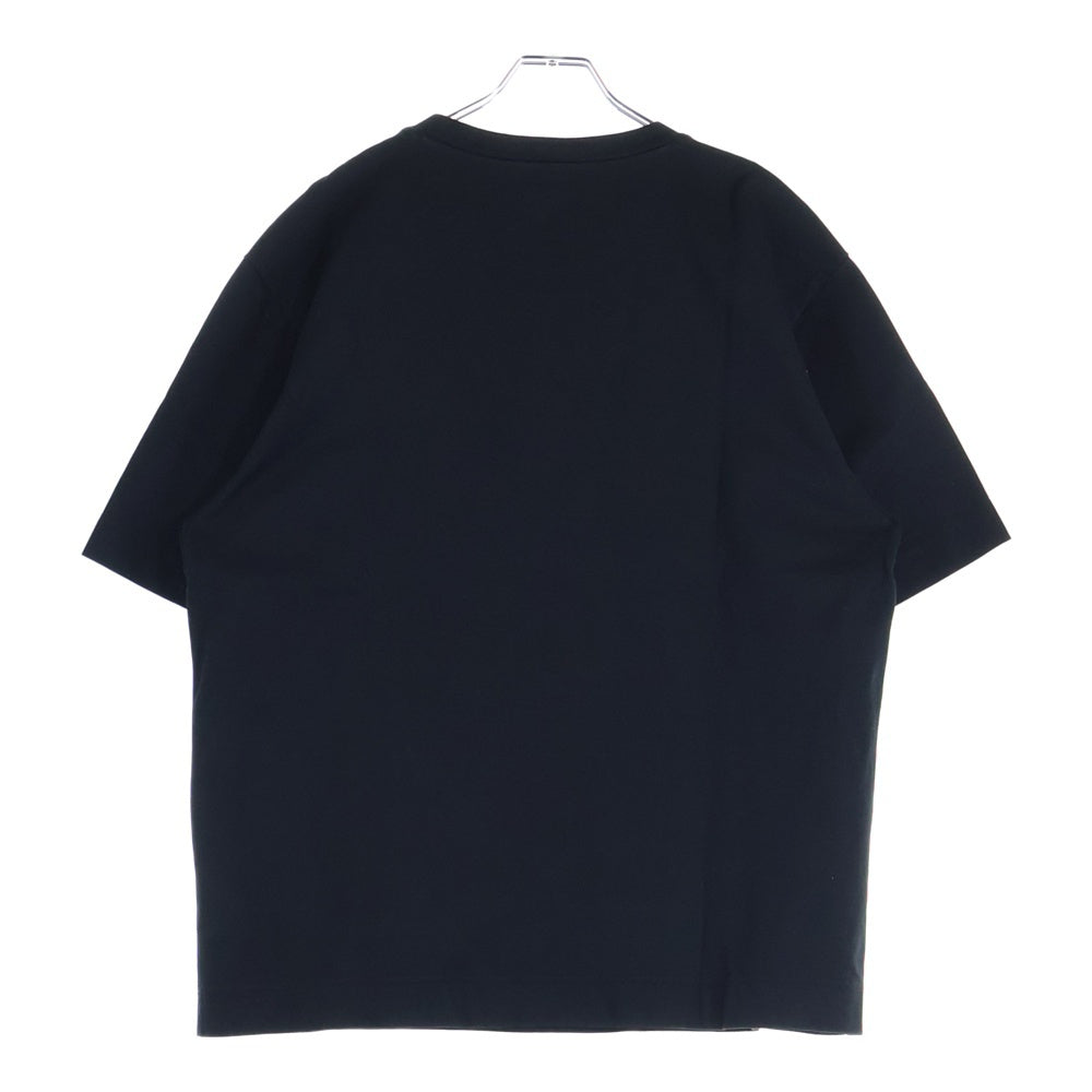 FENDI(フェンディ) 25SS メタリックロゴ 半袖Tシャツ クルーネックカットソー ブラック FY0936 ARYY
