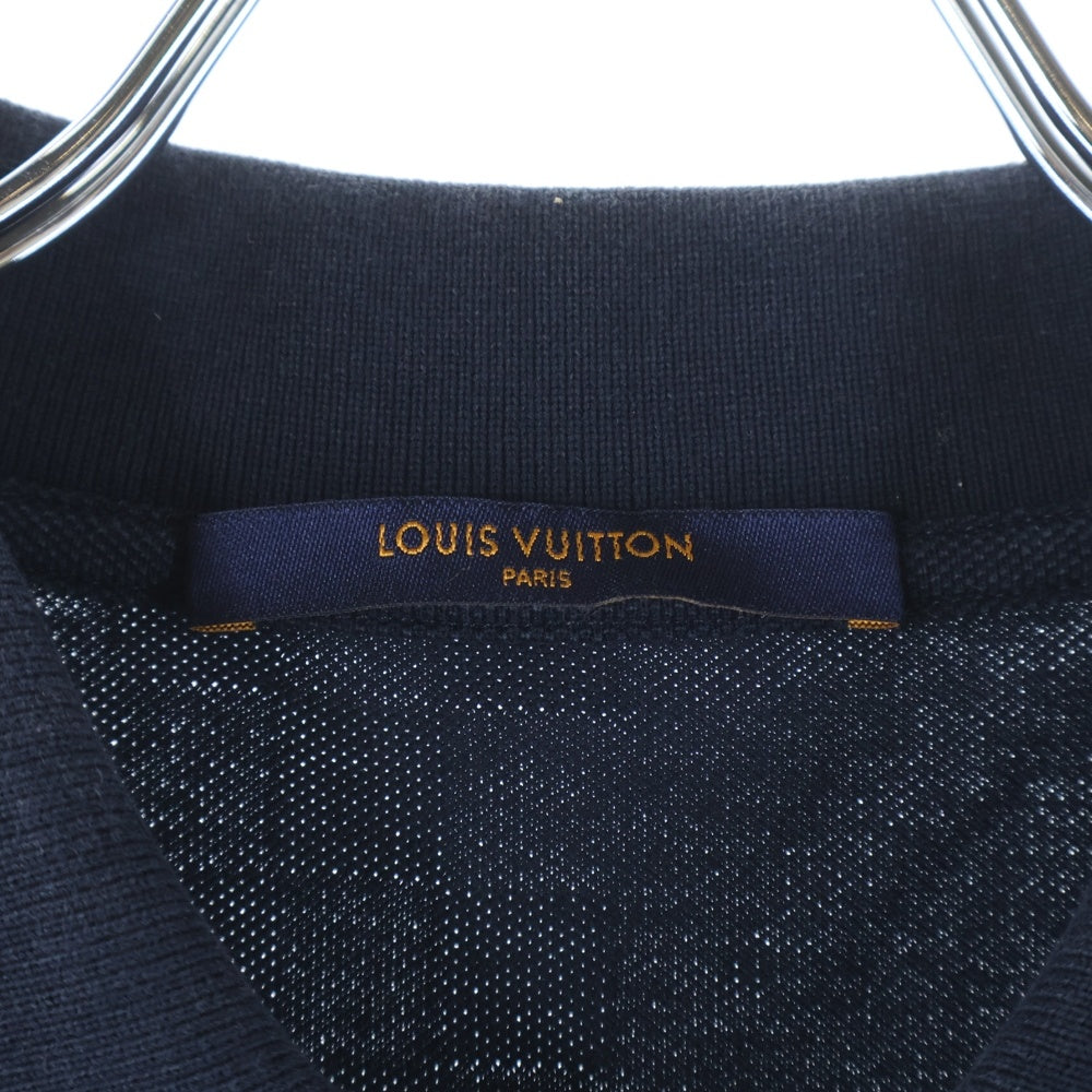 LOUIS VUITTON(ルイヴィトン) 20AW ダミエ 半袖ポロシャツ ネイビー