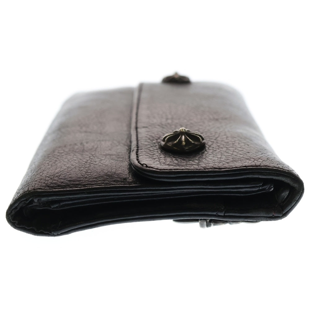 CHROME HEARTS(クロムハーツ) WAVE ウェーブ レザーウォレット 財布 ブラック BCA374