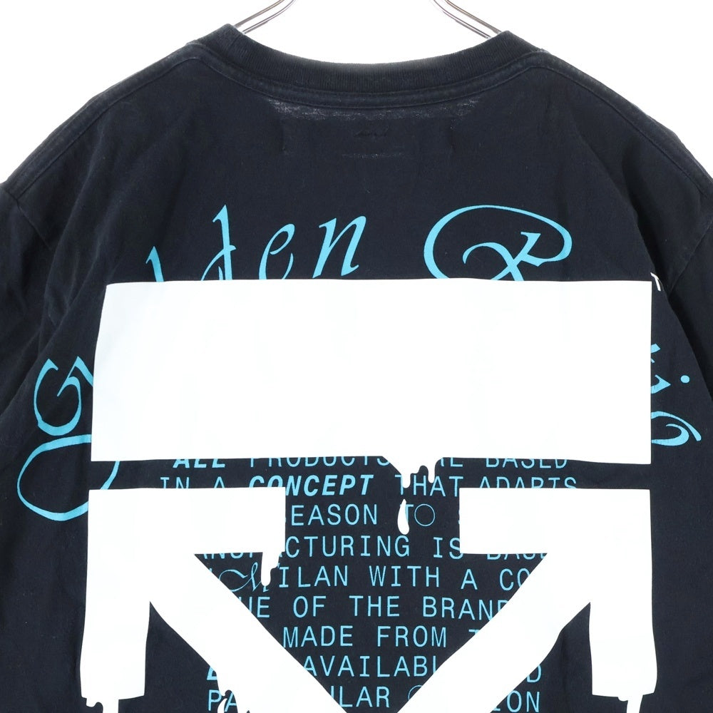 OFF-WHITE(オフホワイト) 20SS Dripping Arrows T-Shirt ドリッピング アロー 半袖Tシャツ ブラック OMAA038R20185005