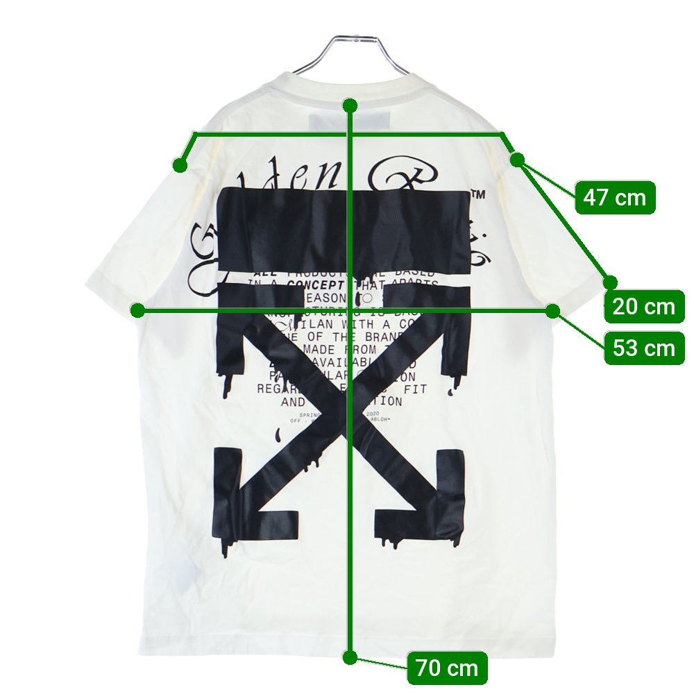OFF-WHITE(オフホワイト) 20SS Dripping Arrows T-Shirt ドリッピング 