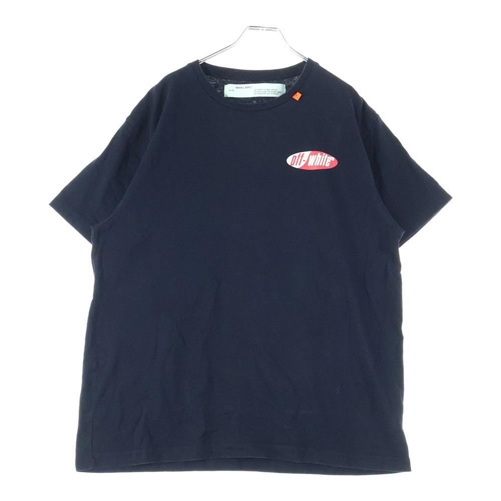 OFF-WHITE(オフホワイト) 19SS Split Logo S/S Over Tee スプリット ロゴ プリント 半袖 カットソー Tシャツ ブラック OMAA038S19185006