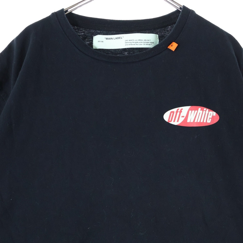 OFF-WHITE(オフホワイト) 19SS Split Logo S/S Over Tee スプリット ロゴ プリント 半袖 カットソー Tシャツ ブラック OMAA038S19185006