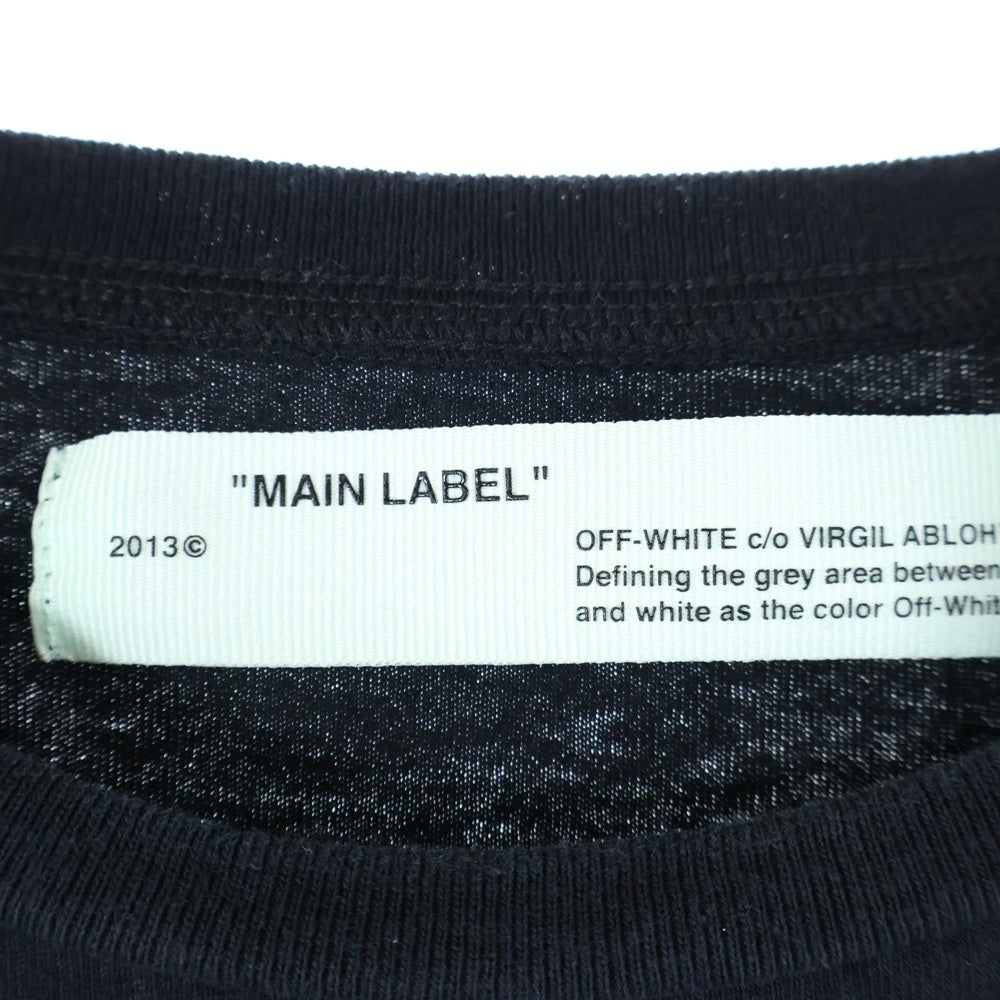 OFF-WHITE(オフホワイト) 19SS Split Logo S/S Over Tee スプリット ロゴ プリント 半袖 カットソー Tシャツ ブラック OMAA038S19185006