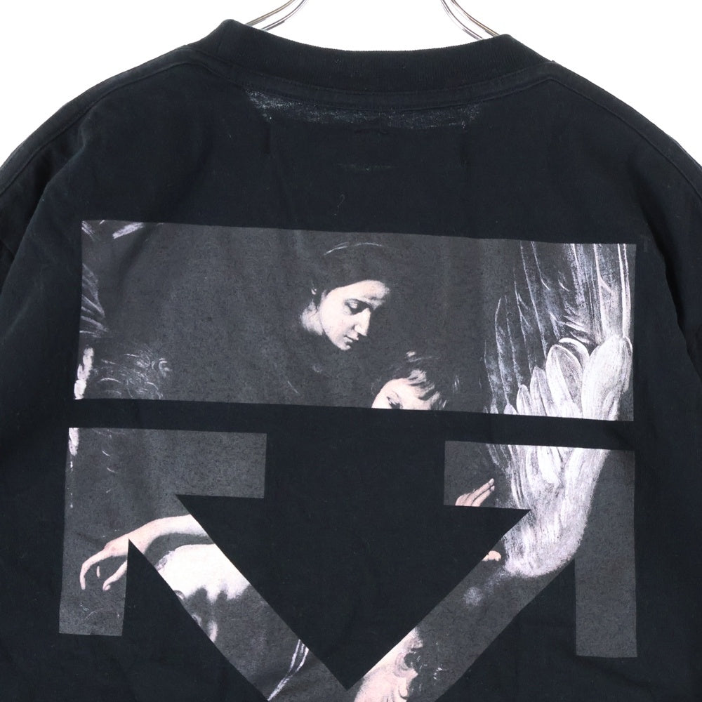 OFF-WHITE(オフホワイト) 19AW Caravaggio Arrows T-Shirt カラヴァッジョ オーバーサイズ半袖Tシャツ ブラック OMAA038S20185004