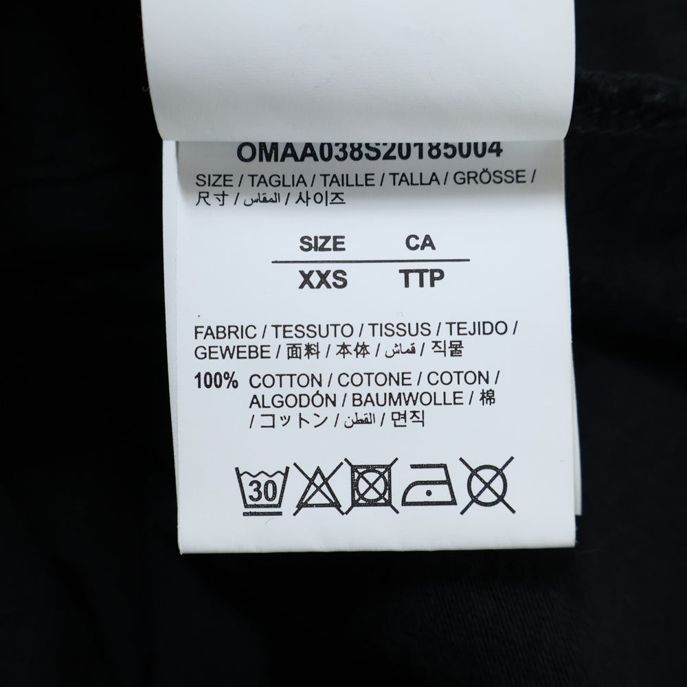 OFF-WHITE(オフホワイト) 19AW Caravaggio Arrows T-Shirt カラヴァッジョ オーバーサイズ半袖Tシャツ ブラック OMAA038S20185004