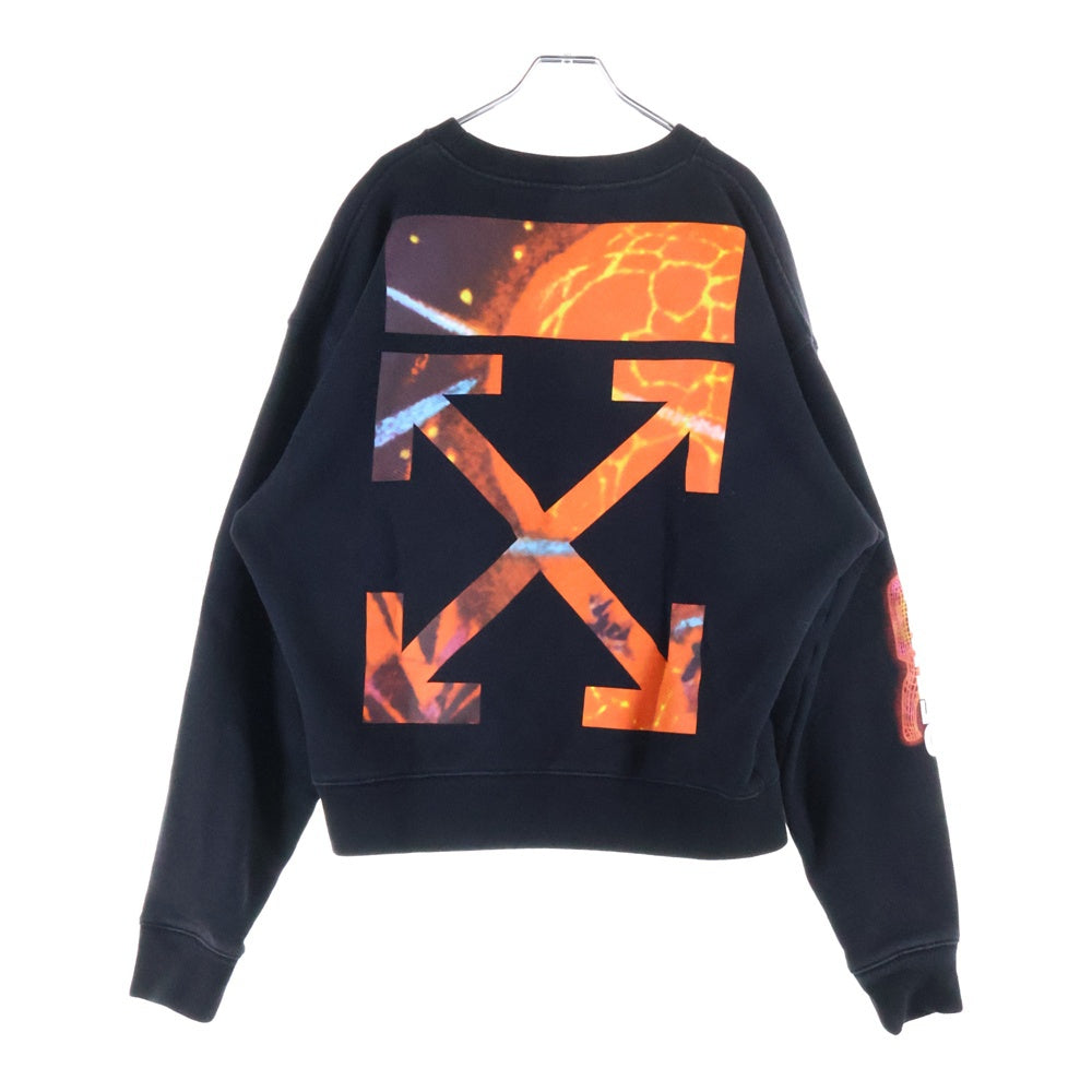 OFF-WHITE(オフホワイト) 19SS Hands Print Sweatshirt クルーネックスウェットトレーナー ブラック OMBA035S19D25016