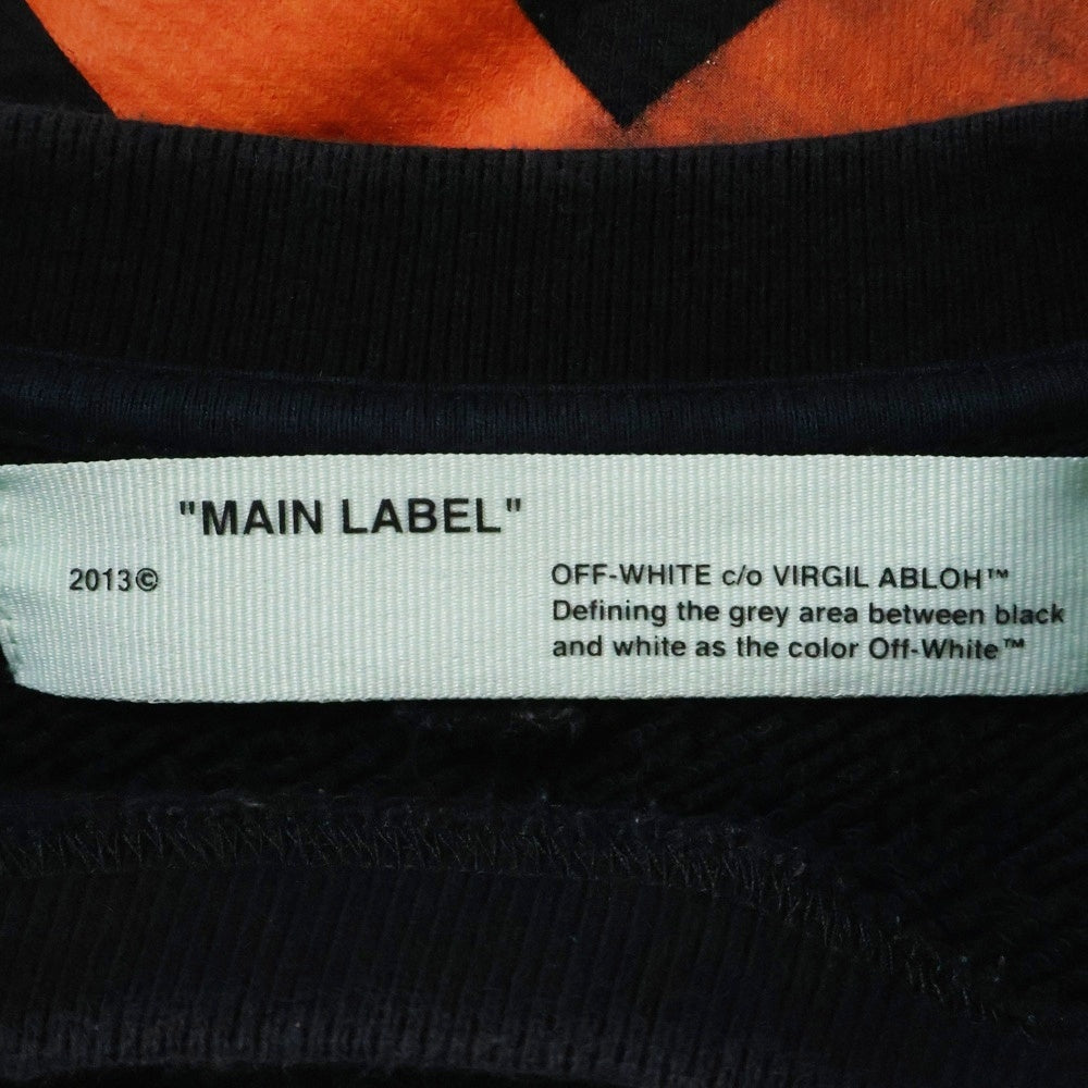 OFF-WHITE(オフホワイト) 19SS Hands Print Sweatshirt クルーネックスウェットトレーナー ブラック OMBA035S19D25016