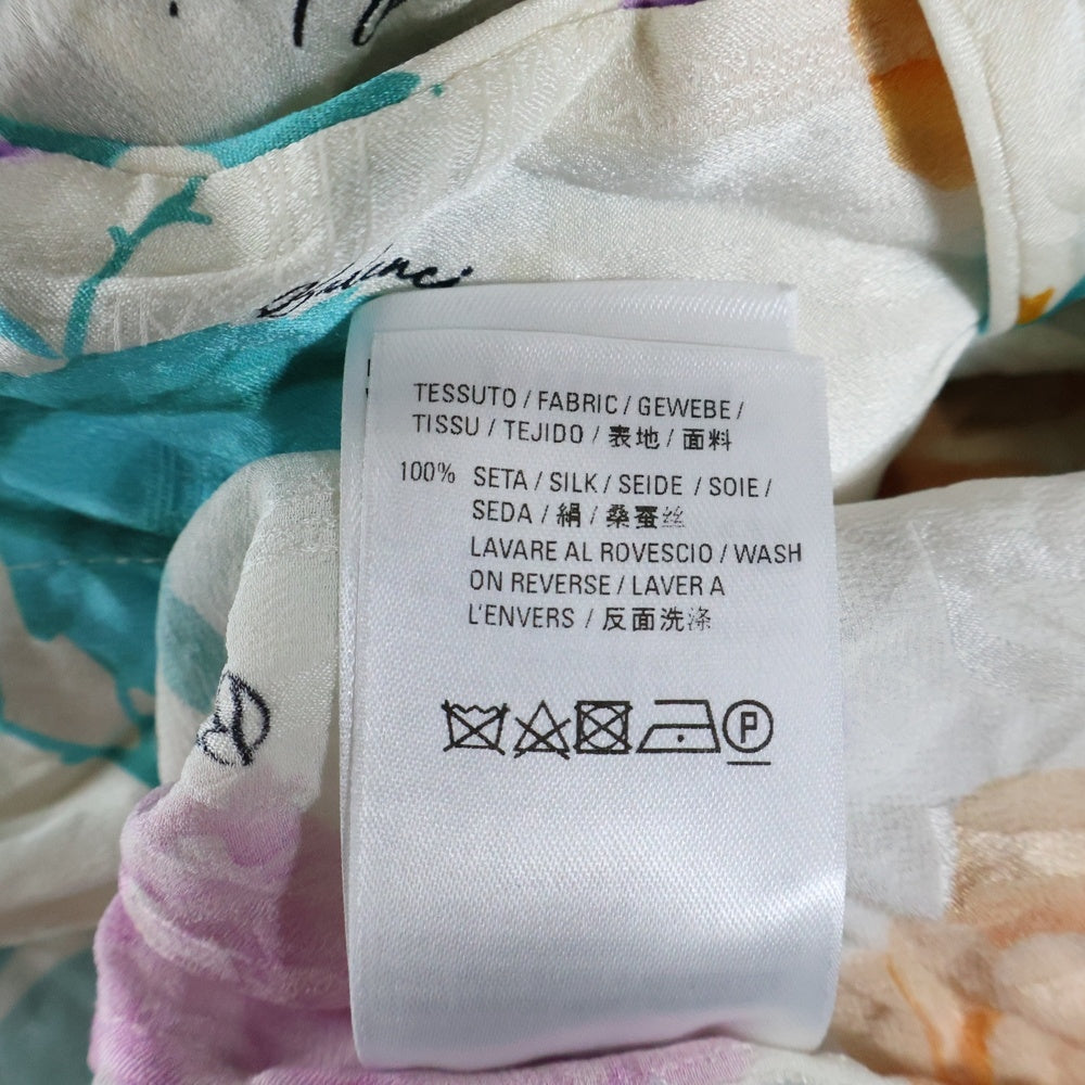 BALENCIAGA(バレンシアガ) フラワー総柄 シルク 長袖シャツ マルチカラー レディース 602450 TGLS4