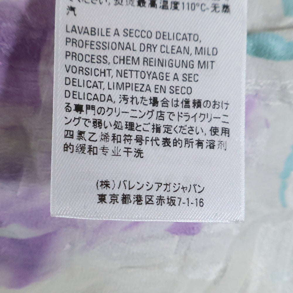 BALENCIAGA(バレンシアガ) フラワー総柄 シルク 長袖シャツ マルチカラー レディース 602450 TGLS4