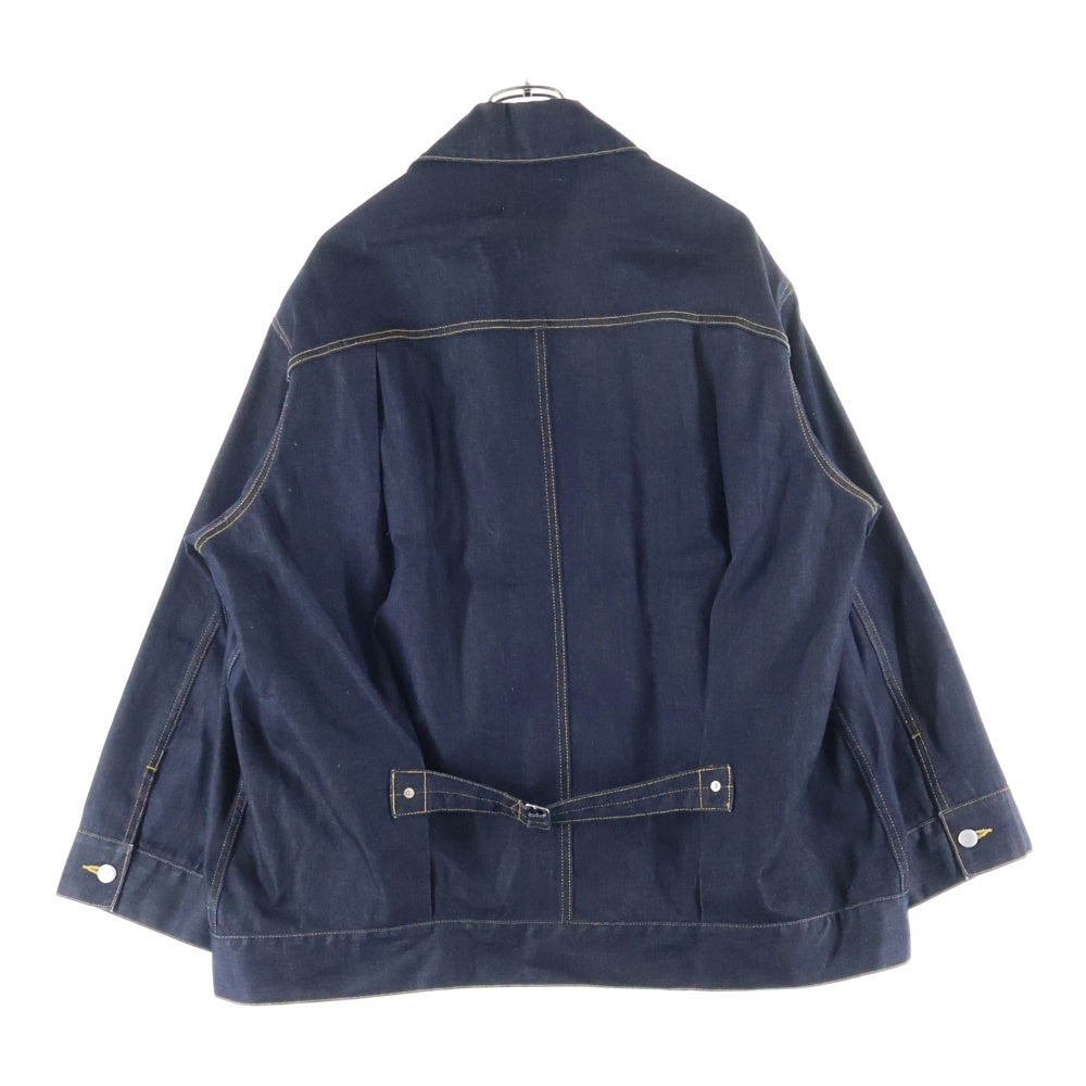 beautiful people(ビューティフルピープル) selvage denim big blouson セルビッヂ デニム ビッグ ブルゾン Tバック シンチバック デニムジャケット インディゴ 1000102017