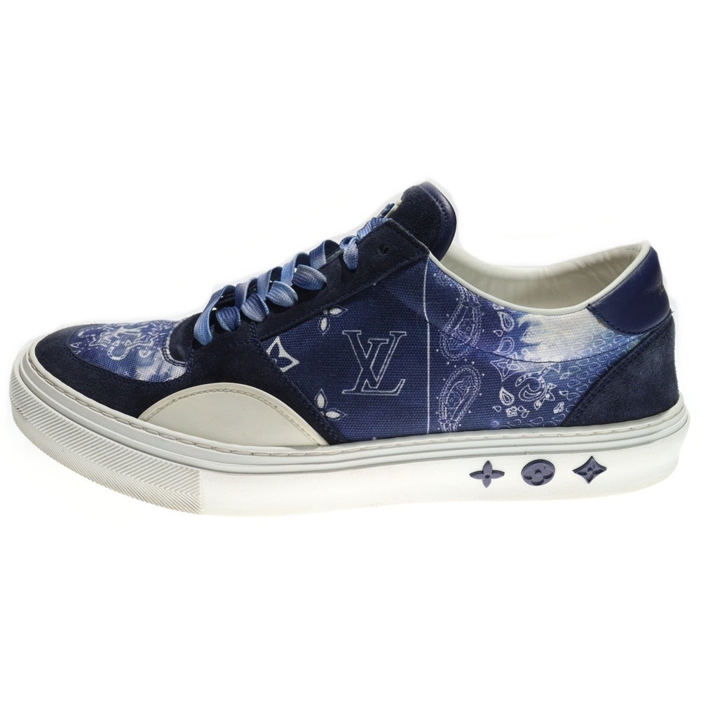LOUIS VUITTON(ルイヴィトン) 22AW LVオリライン モノグラムペイズリー ローカット スニーカー ブルー MS0242