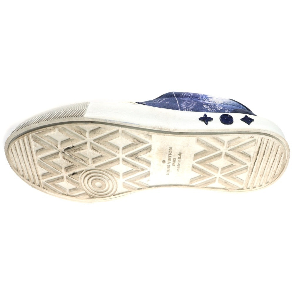 LOUIS VUITTON(ルイヴィトン) 22AW LVオリライン モノグラムペイズリー ローカット スニーカー ブルー MS0242