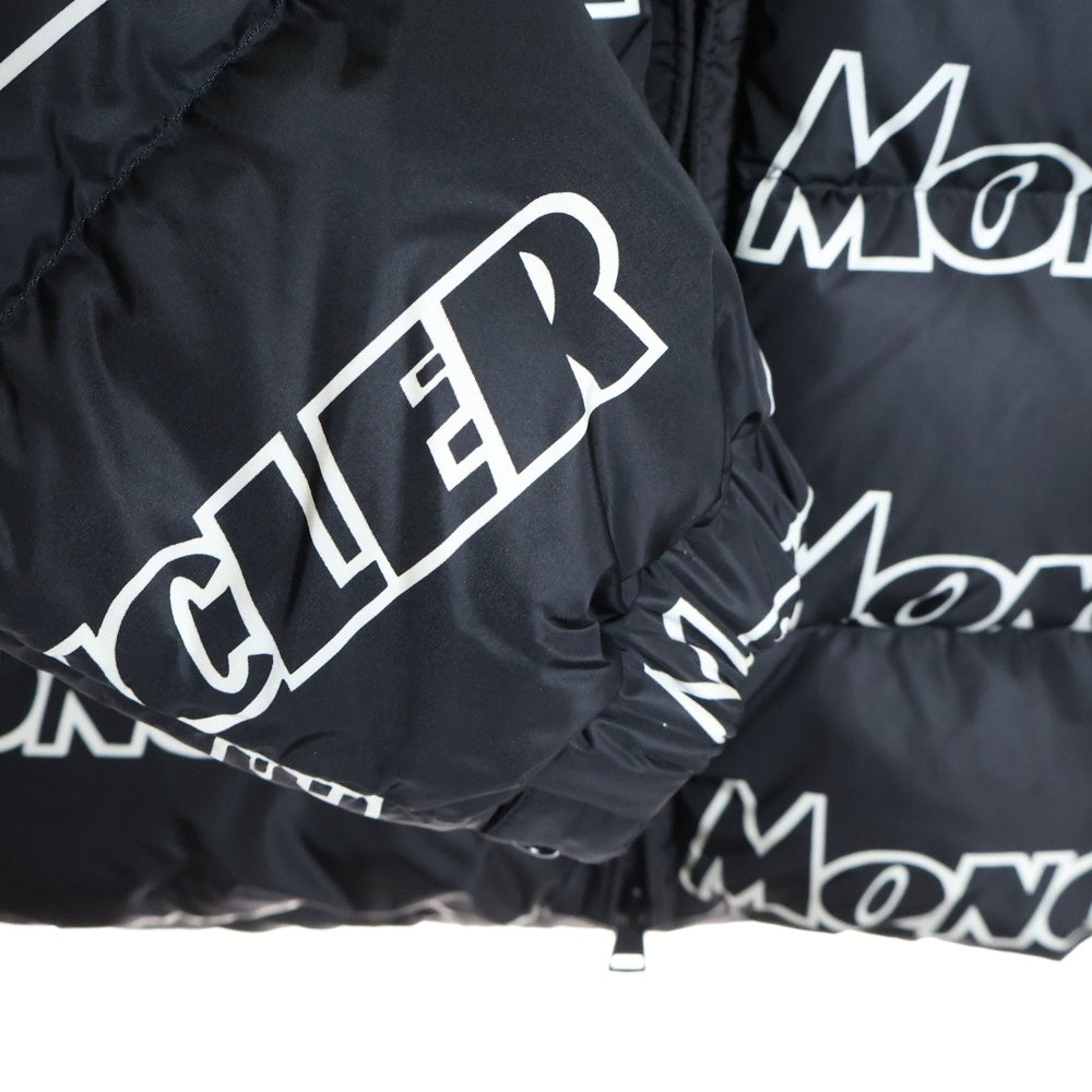 MONCLER(モンクレール) 19AW FAIVELEY JACKET E20914132685 539NE ロゴ総柄 ダウンジャケット ブラック