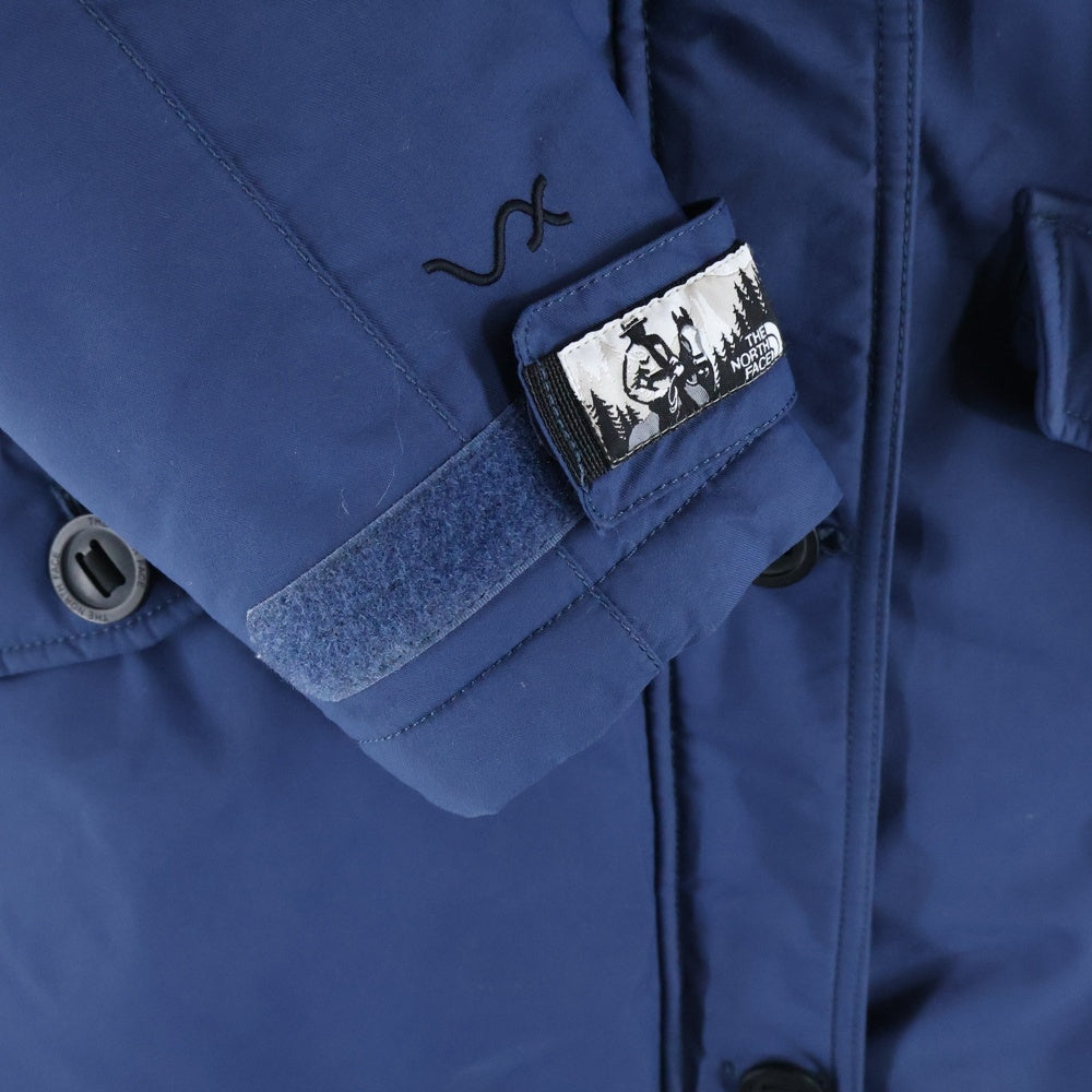 THE NORTH FACE(ザノースフェイス) フード付き ダウンコート ナイロン ジャケット ブルー NYJ2HG81