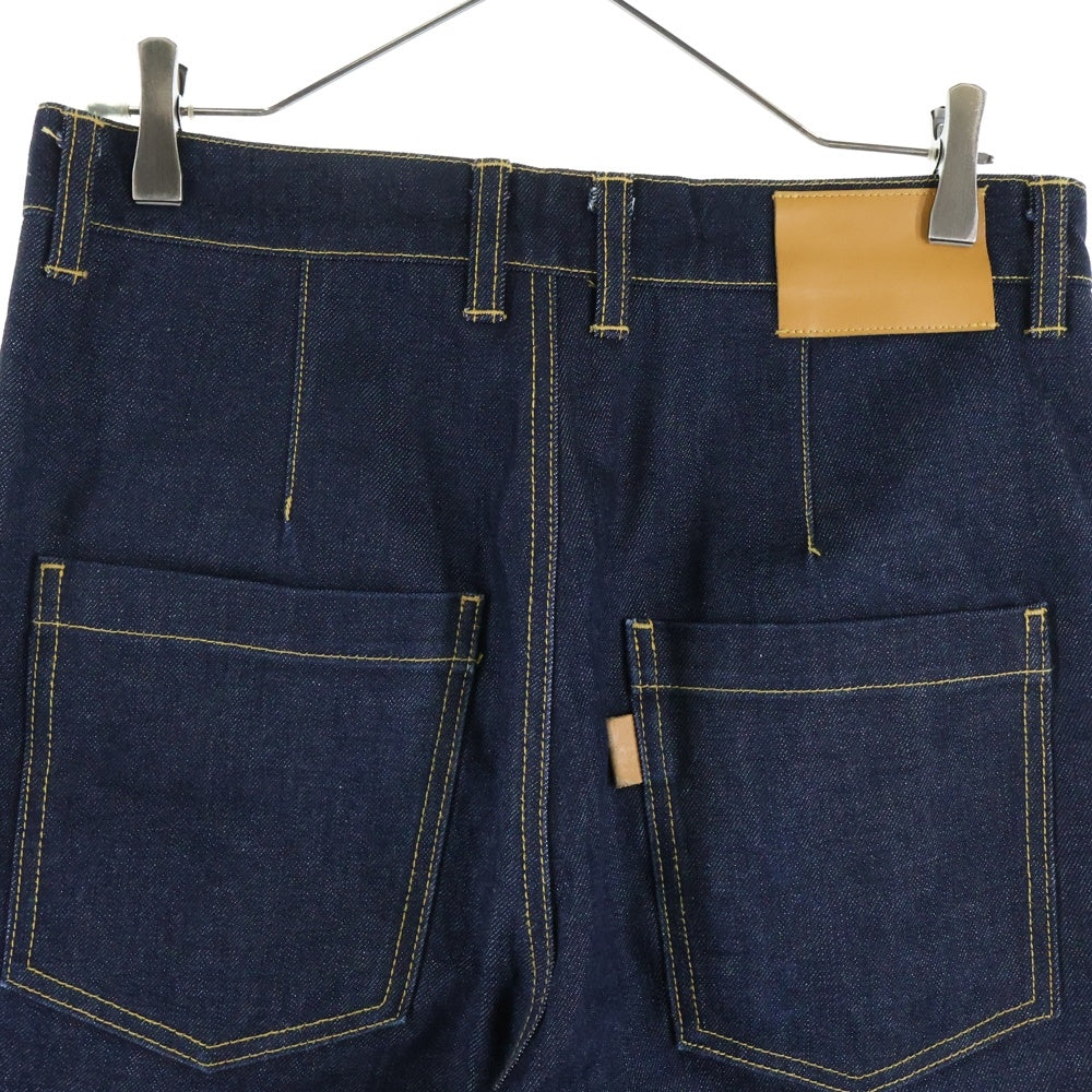 RYO TAKASHIMA(リョウ タカシマ) 21ss STRAIGHT RAW DENIM TROUSERS ストレート デニムパンツ インディゴ 102104009