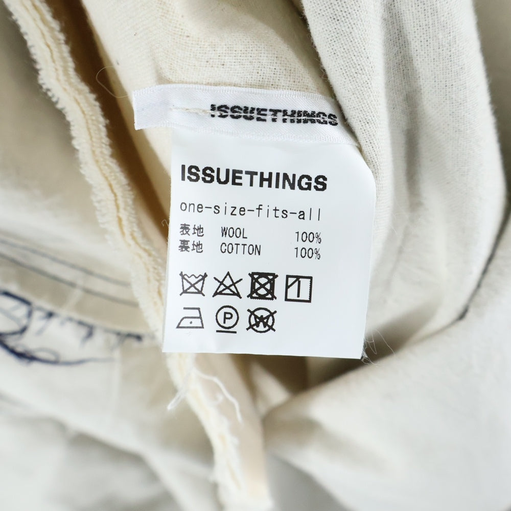 issuethings(イシューシングス) ウール リバーシブル コート ネイビー/ホワイト