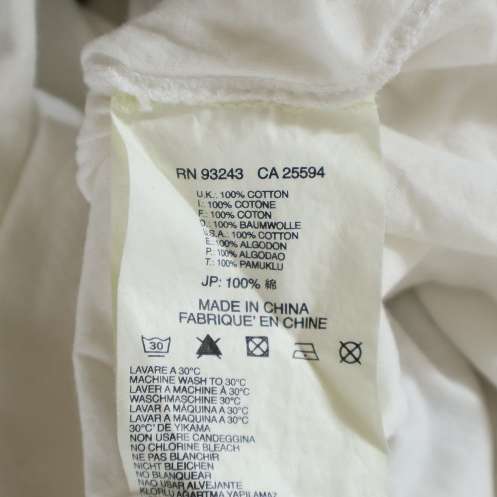 DIESEL(ディーゼル) ワイド Uネック フロントプリント 半袖Tシャツ カットソー ホワイト レディース