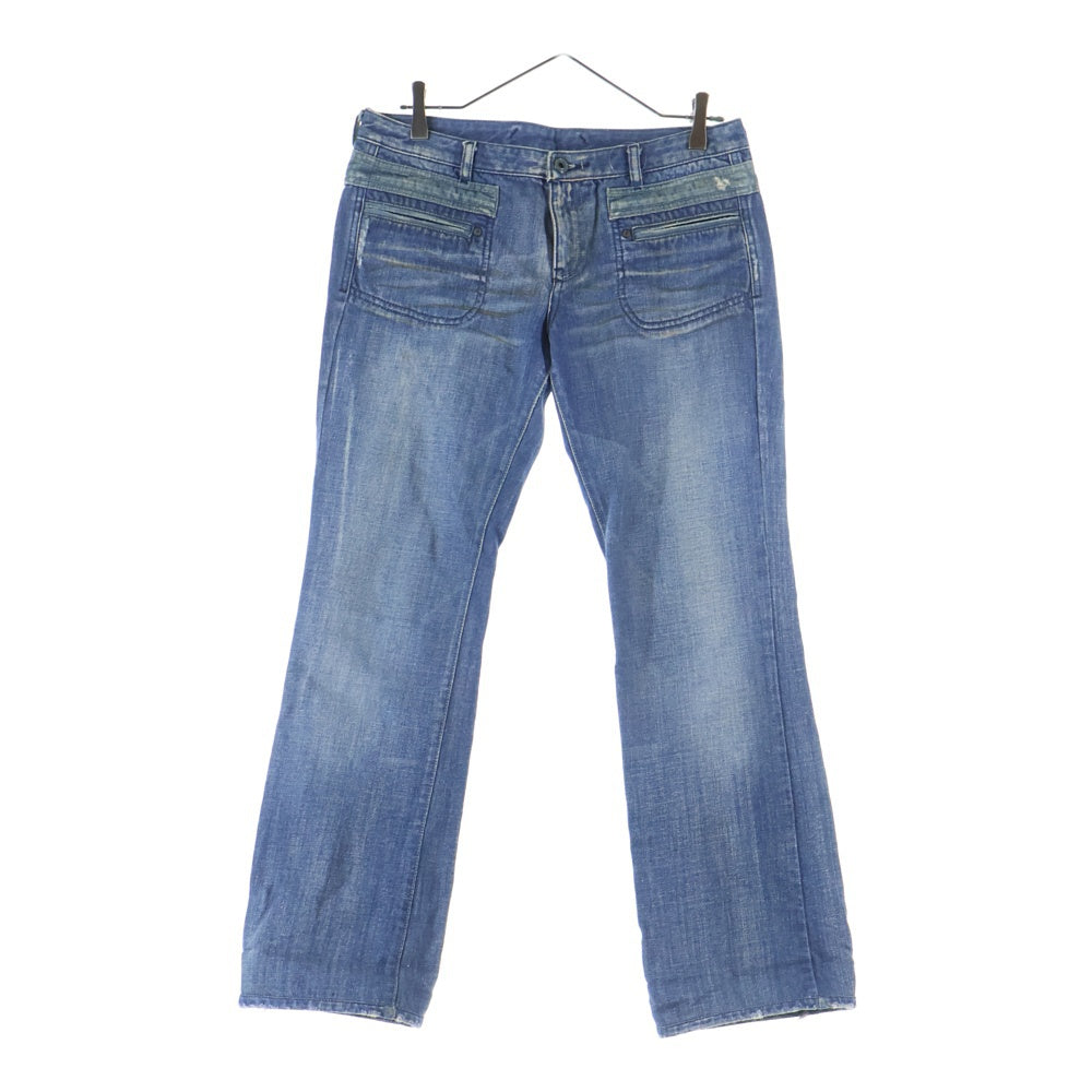 DIESEL(ディーゼル) ダメージ加工 フロントポケット デニムパンツ ジーンズ インディゴ レディース