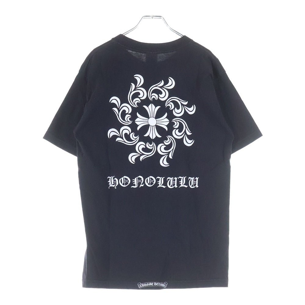 CHROME HEARTS(クロムハーツ) OLD Honolulu CH PLS TEE オールド ホノルル限定 CHプラスプリントTシャツ ロゴプリントクルーネック半袖Tシャツ ブラック