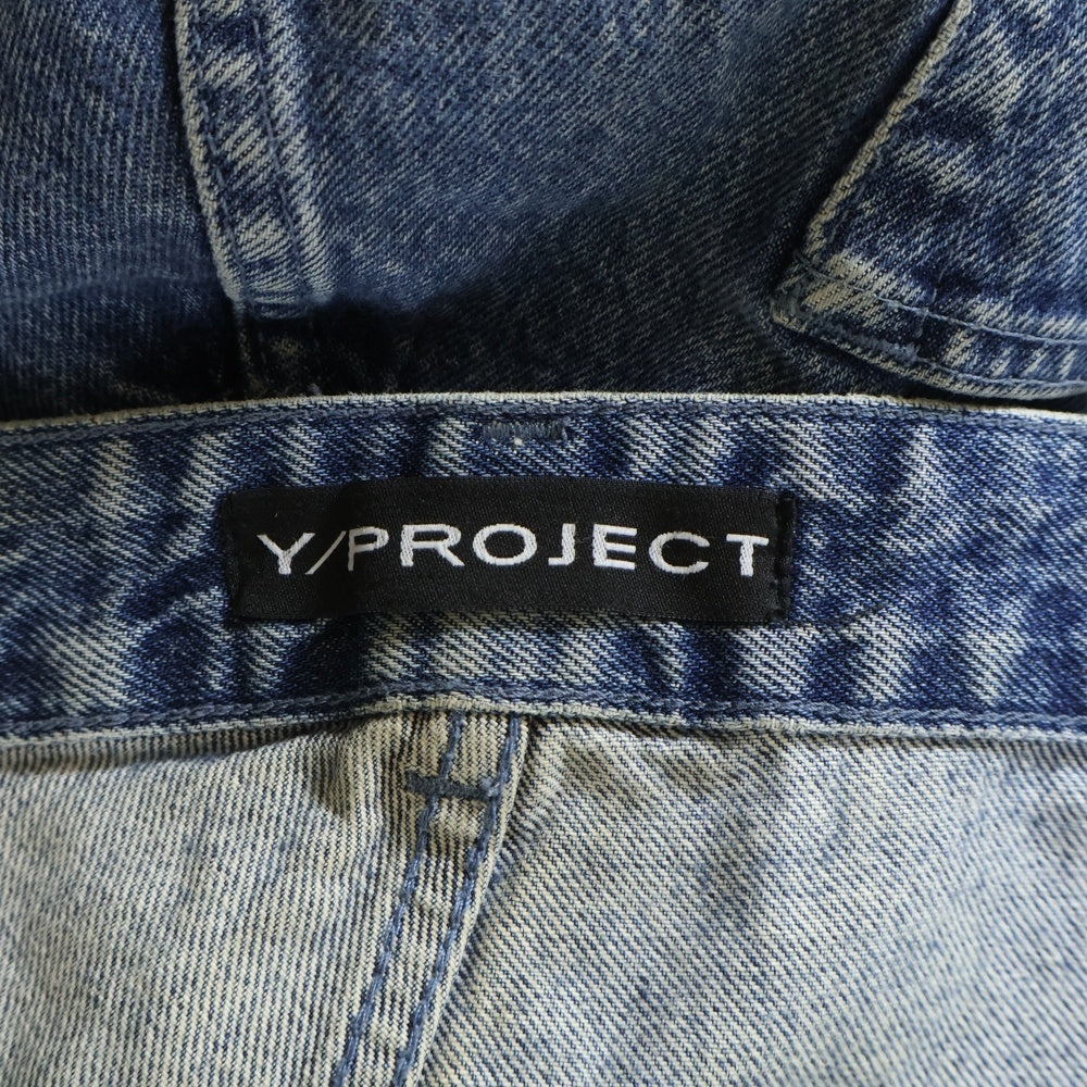Y/PROJECT(ワイプロジェクト) アシンメトリー シンチバック デニム