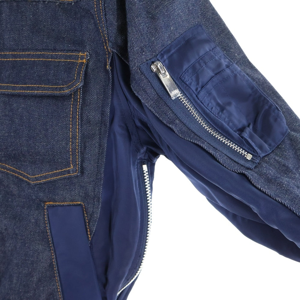 Sacai(サカイ) ×A.P.C アーペーセー ドッキング デニムジャケット インディゴ 21-0293S