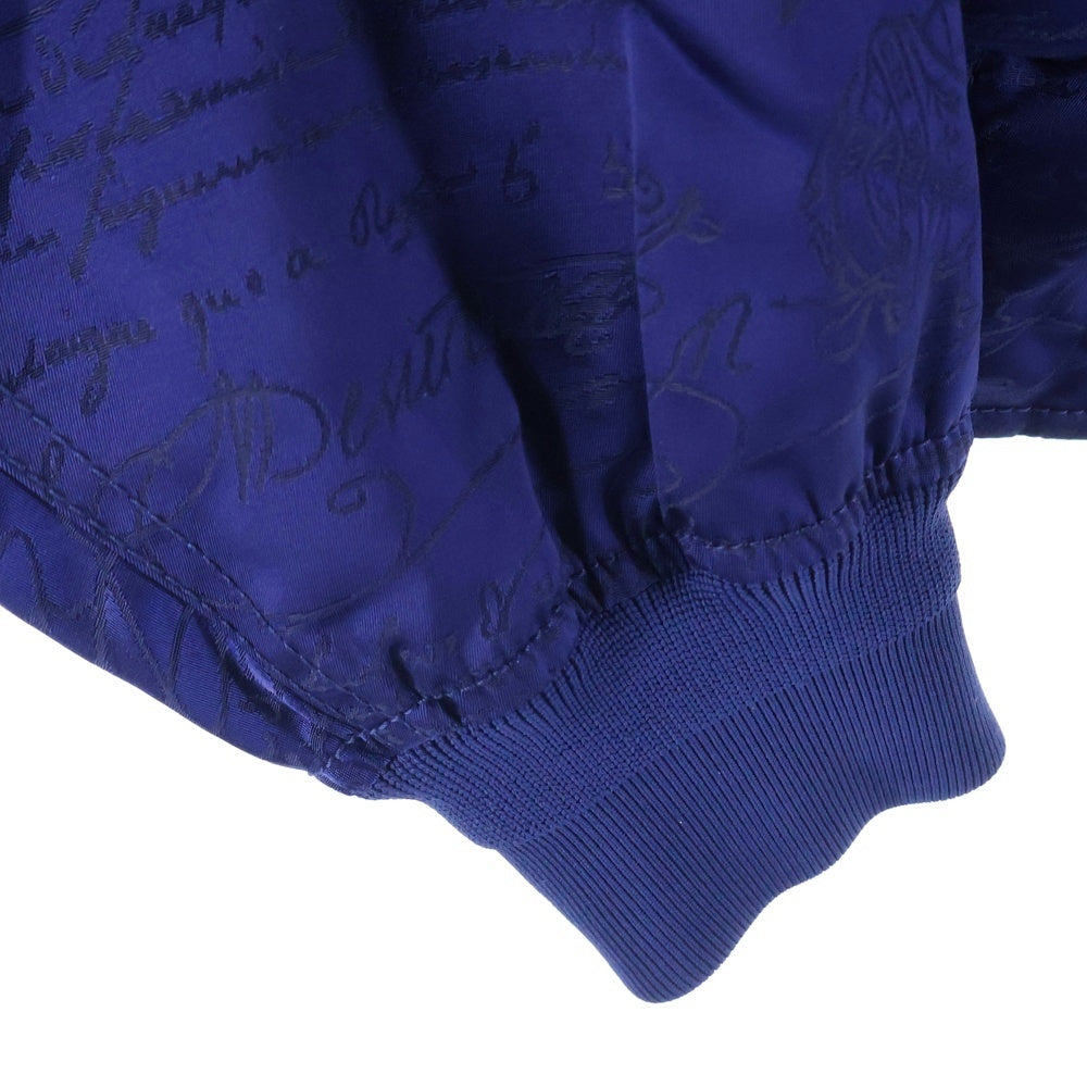 Berluti(ベルルッティ) カリグラフィ総柄 ナイロン ボンバージャケット ブルー