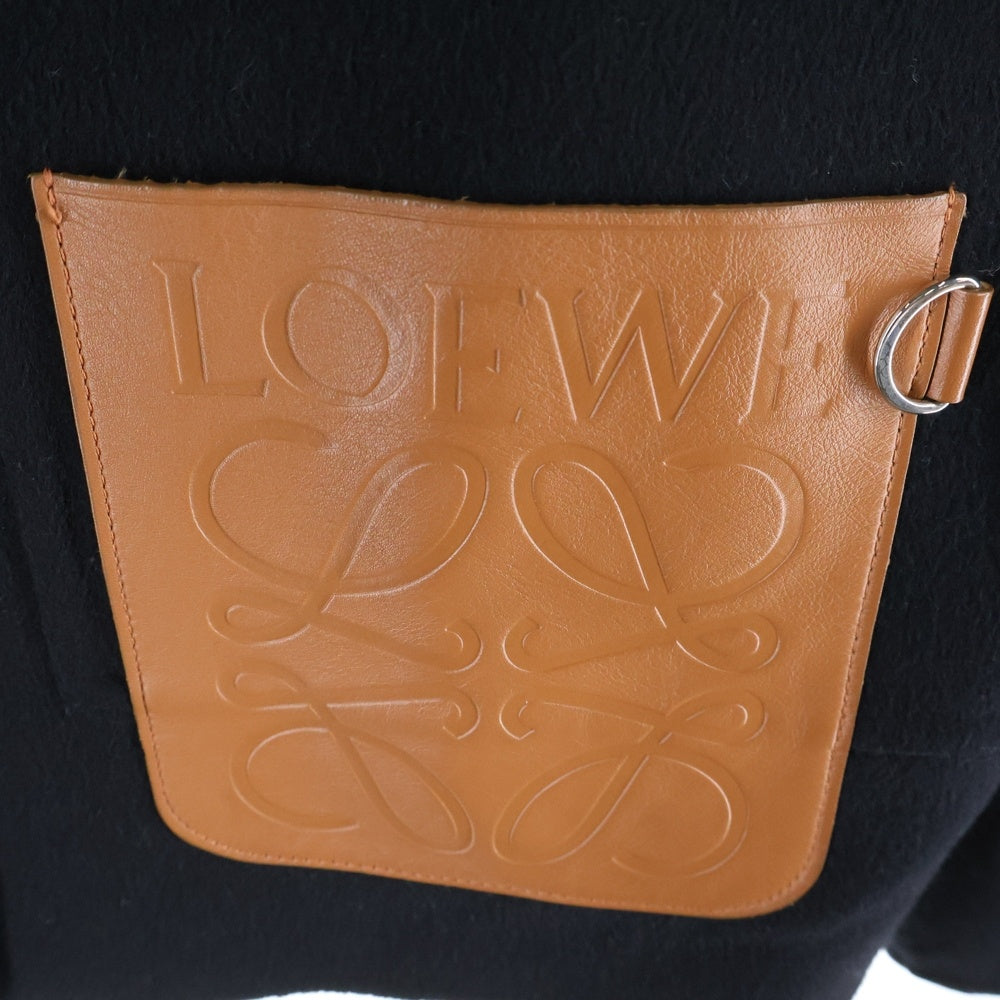 LOEWE(ロエベ) アナグラムロゴレザーパッチ カシミア混 ウール