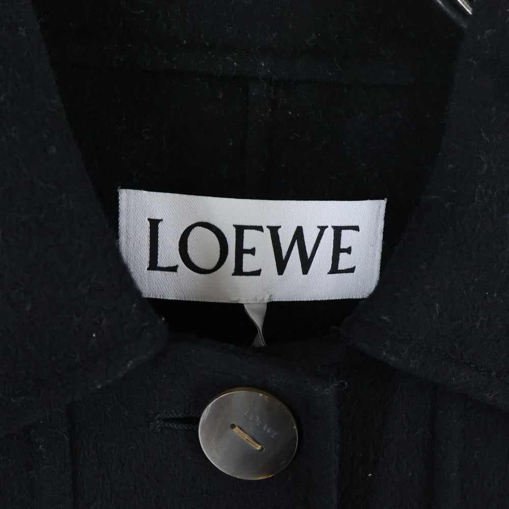 LOEWE(ロエベ) アナグラムロゴレザーパッチ カシミア混 ウール