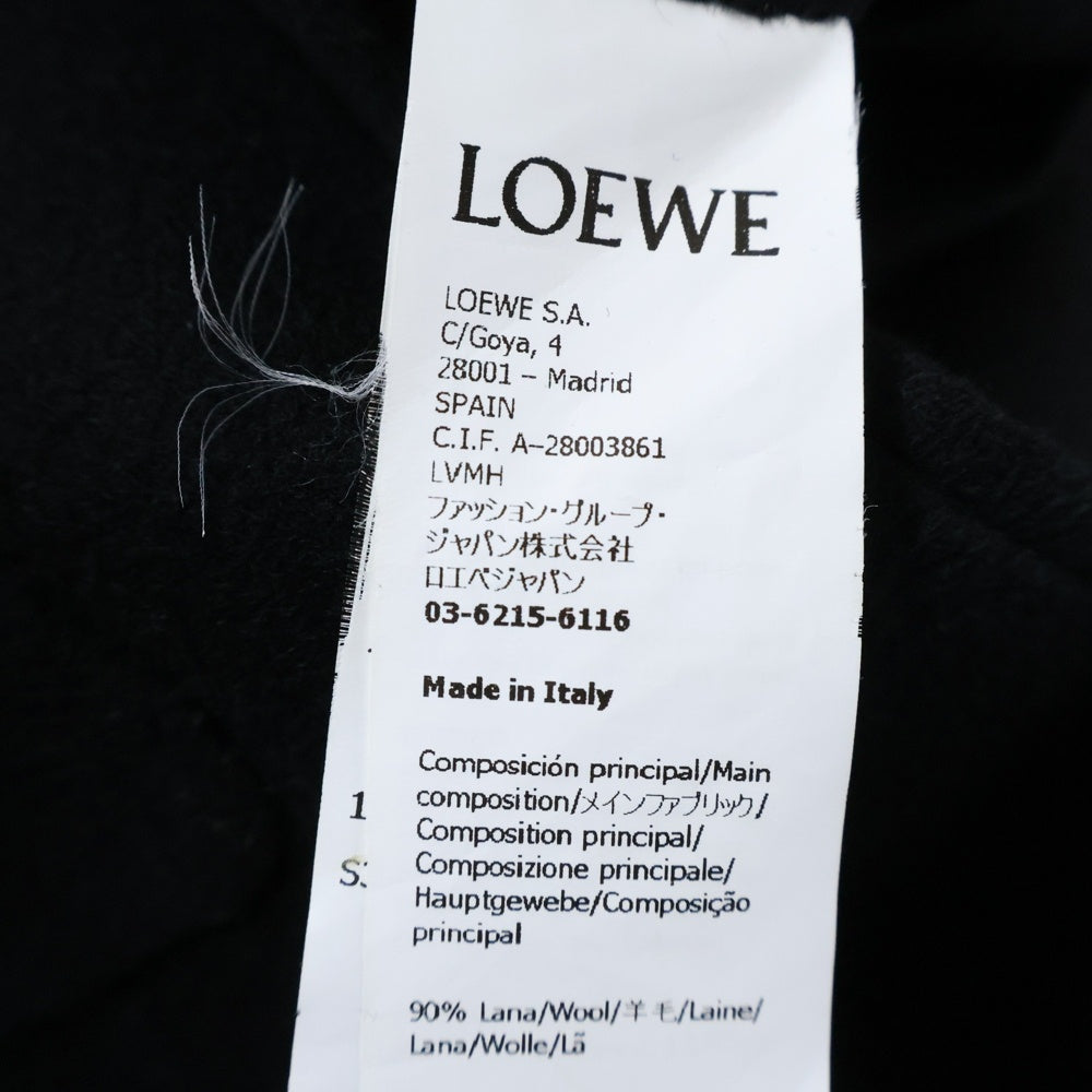 LOEWE(ロエベ) アナグラムロゴレザーパッチ カシミア混 ウール