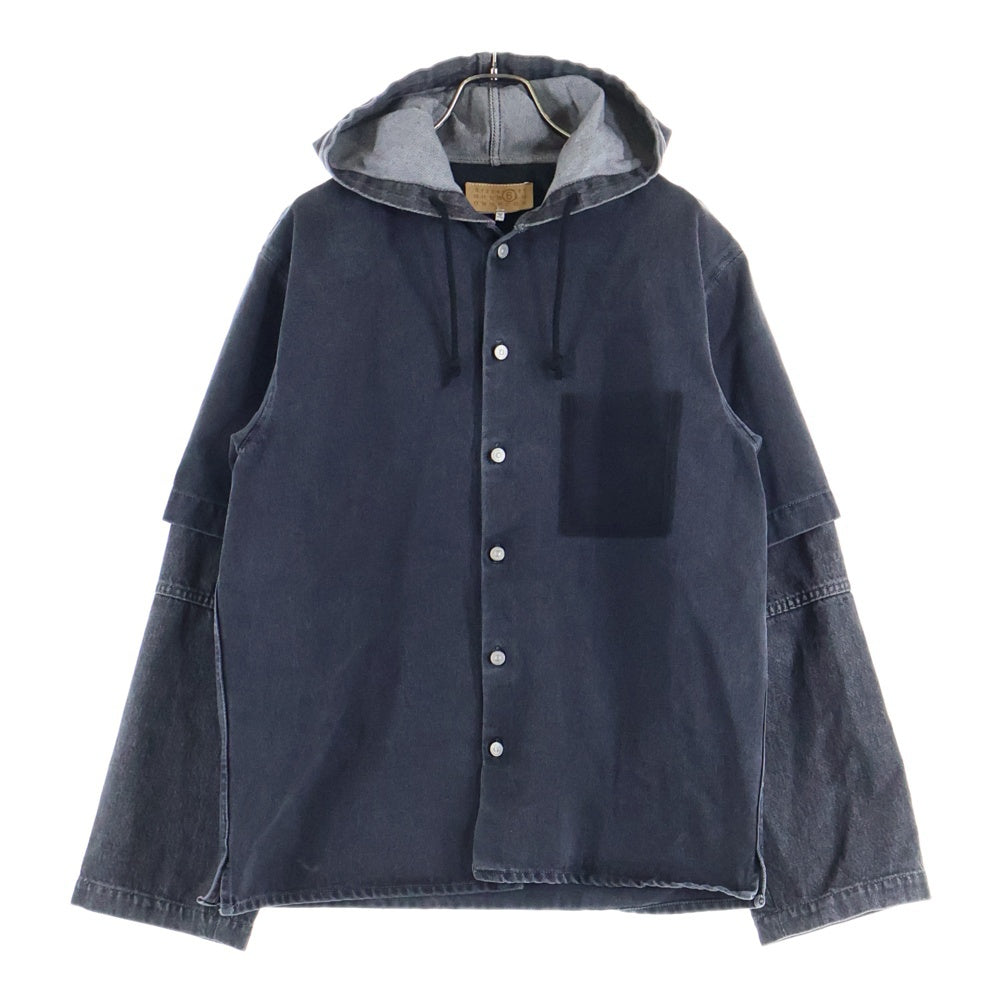 MM6 Maison Margiela(エムエムシックスメゾンマルジェラ) 24SS Hooded denim jacket デニムジャケット グレー SH0AM0003
