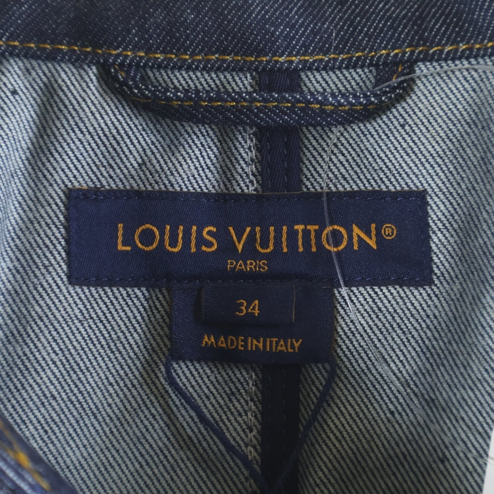 LOUIS VUITTON(ルイヴィトン) 24AW LVアシンメトリックデニムジャケット インディゴ RW242WB EFY FRVE36