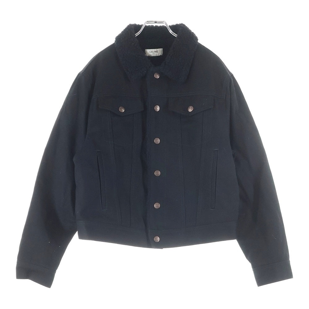CELINE ボア デニムジャケット CELINE オーバーサイズ ボア デニムジャケット Gジャン CELINE