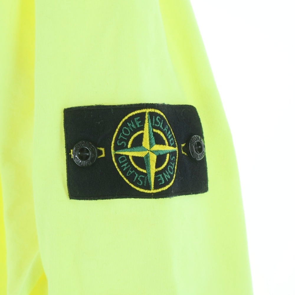 STONE ISLAND(ストーンアイランド) 袖ロゴワッペン付 クルーネック 長袖Tシャツ イエロー 801563750