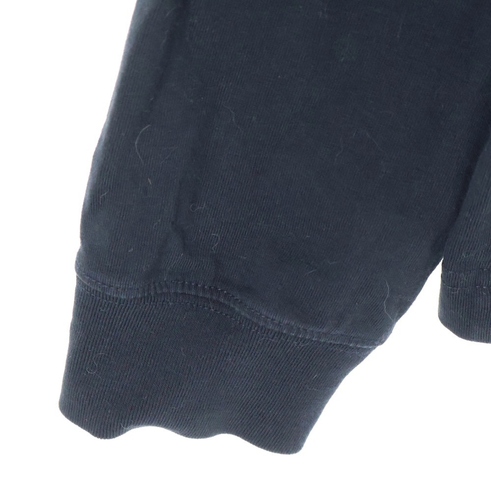 KITH(キス) フロントフェルトロゴ クルーネック 長袖Tシャツ ブラック 25-070-060-0003-7-0