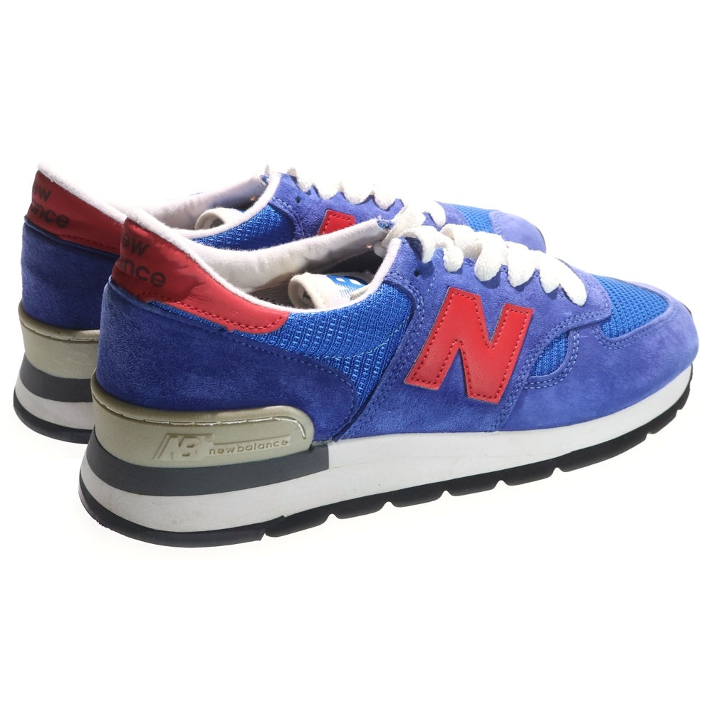New Balance(ニューバランス) M990SB BOSTON MASS スウェードメッシュ ローカットスニーカー USA製 ブルー US9/27.0cm