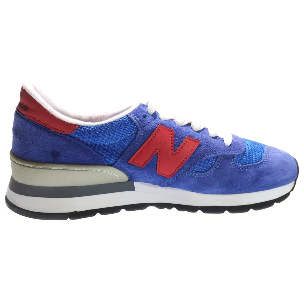 New Balance(ニューバランス) M990SB BOSTON MASS スウェードメッシュ ローカットスニーカー USA製 ブルー US9/27.0cm